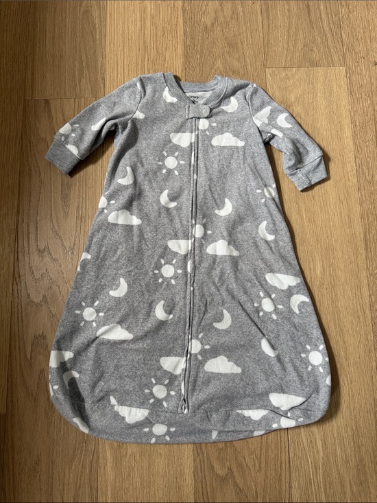 Carter's Other - Carter's Gray Cloud & Moon Sleep Sack Pajamas - Cozy Zippered Sleeper 6-9 Months
